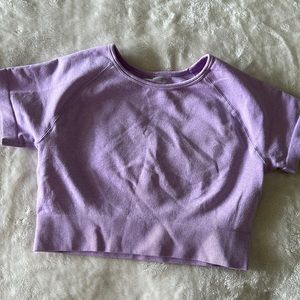SHEIN workout Crop Top in lavender